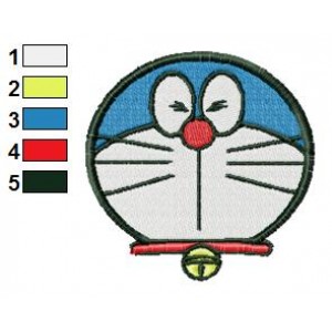 Face Doraemon 06 Embroidery Design